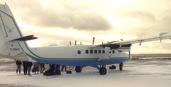 Air Transport out of Tuk